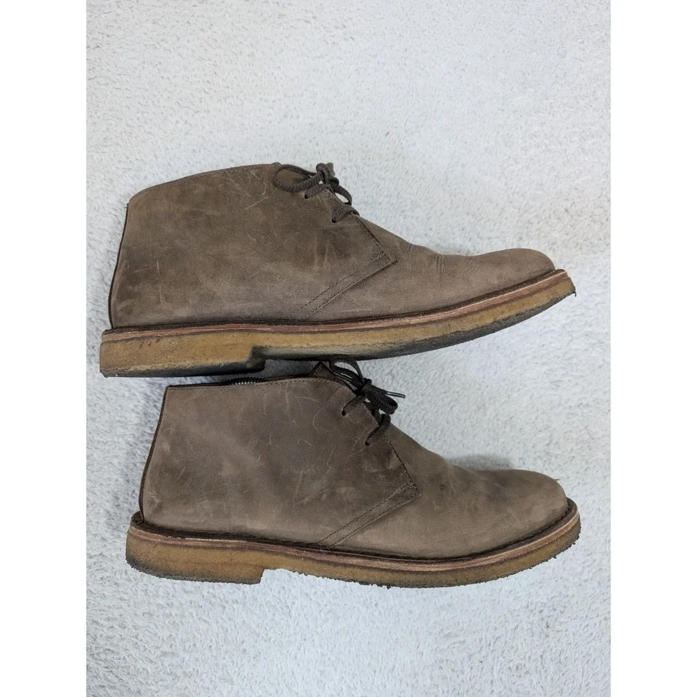Astorflex Chukka Boots Brown Mens 44 10.5 Made In Italy prodotto srl Vera Pelle‎